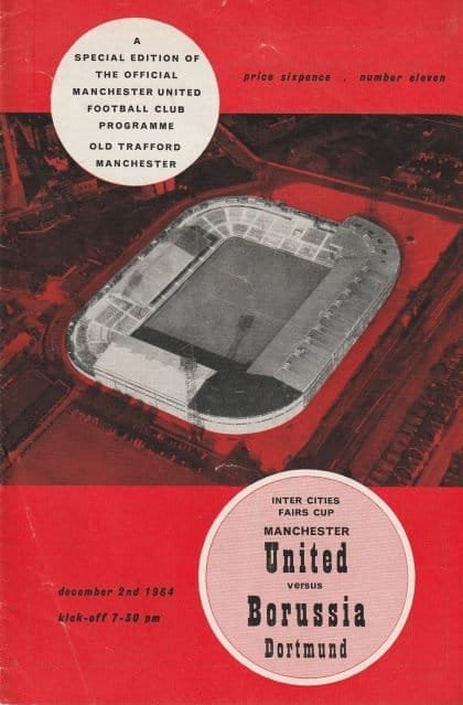 Manchester United v Borussia Dortmund 02-Dec-1964