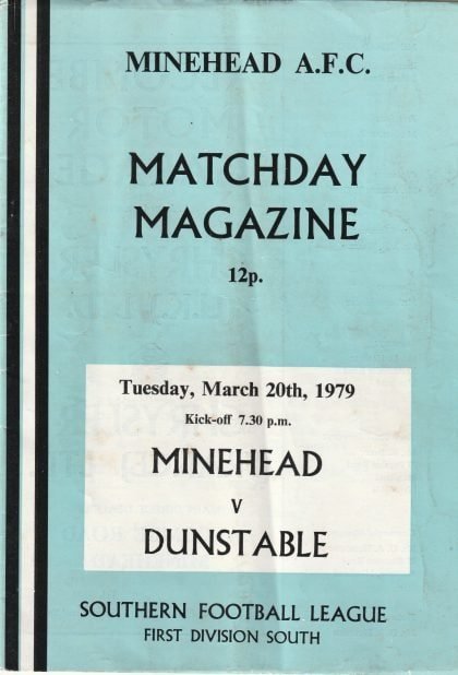 Minehead v Dunstable Town  20-Mar-1979