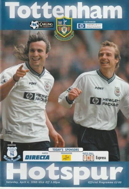 Tottenham Hotspur v Everton 04-Apr-1998