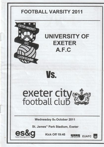 University of Exeter AFC v Exeter City   05-Oct-2011