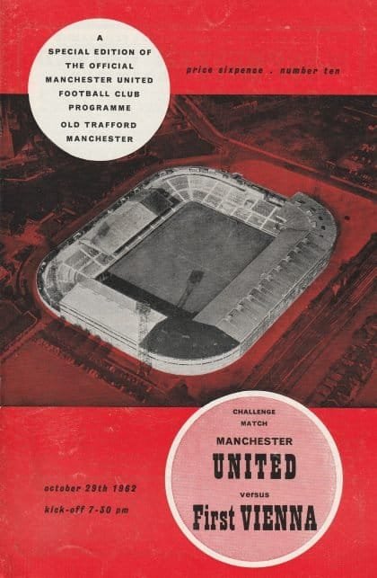 Manchester United v First Vienna 29-Oct-1962