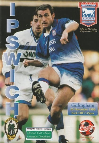 Ipswich Town v Gillingham 26-Nov-1996