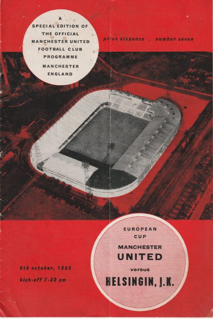 Manchester United v HJK Helsinki  06-Oct-1965