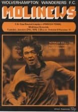 Wolverhampton Wanderers v Ipswich Town 27-Jan-1976