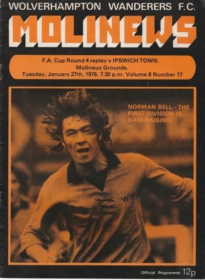 Wolverhampton Wanderers v Ipswich Town 27-Jan-1976