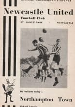 Newcastle United v Northampton Town 26-Oct-1963