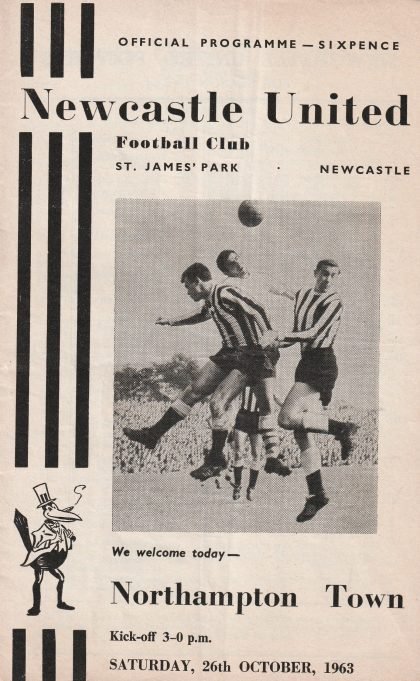 Newcastle United v Northampton Town 26-Oct-1963