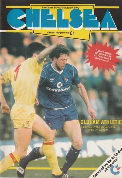 Chelsea v Oldham Athletic 25-Feb-1989