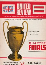 Manchester United v Rapid Vienna  26-Feb-1969