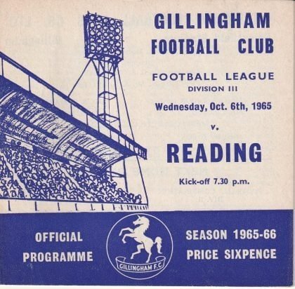 Gillingham v Reading 06-Oct-1965