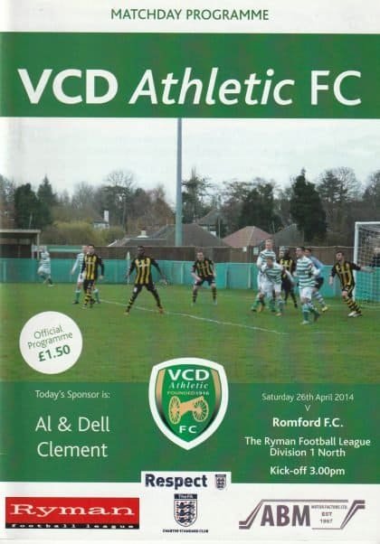 VCD Athletic v Romford  26-Apr-2014