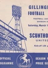 Gillingham v Scunthorpe United 19-Mar-1966