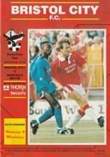 Bristol City v Sheffield United  22-Sep-1992