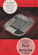 Manchester United v Sporting Club de Portugal   28-Feb-1964