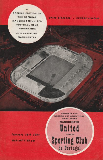 Manchester United v Sporting Club de Portugal   28-Feb-1964