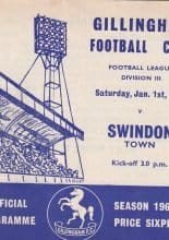 Gillingham v Swindon Town  01-Jan-1966