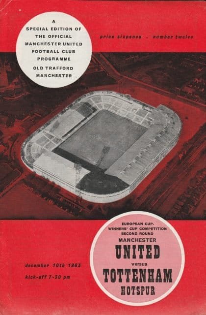 Manchester United v Tottenham Hotspur  10-Dec-1963