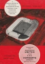 Manchester United v A.S.K. Vorwarts  01-Dec-1965