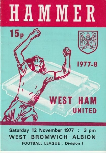 West Ham United v West Bromwich Albion  12-Nov-1977