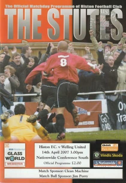 Histon v Welling United   14-Apr-2007