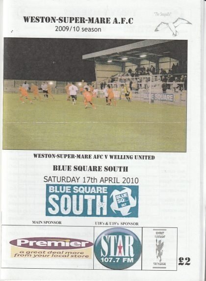 Weston-Super-Mare v Welling United  17-Apr-2010
