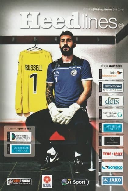 Gateshead v Welling United   19-Sep-2015