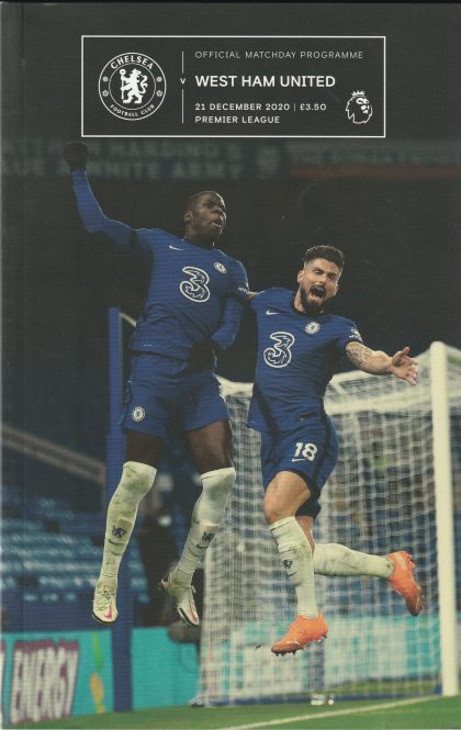 Chelsea v West Ham United  21-Dec-2020