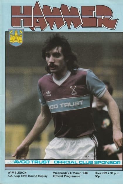 West Ham United v Wimbledon 06-Mar-1985