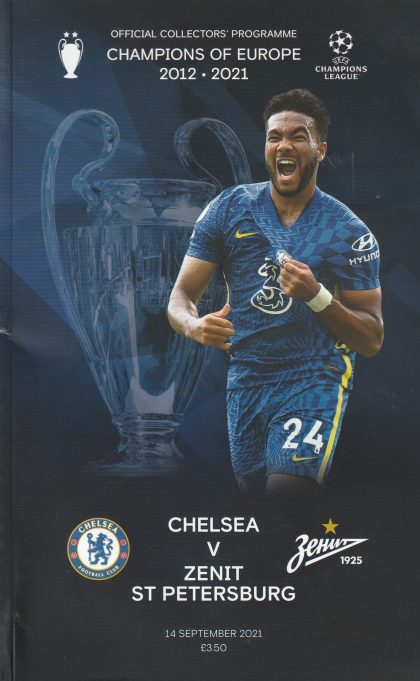 Chelsea v Zenit St Petersburg  14-Sep-2021