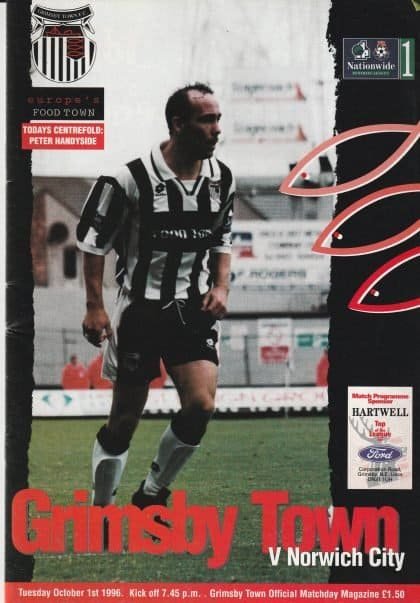 Grimsby Town v Norwich City 01-Oct-1996