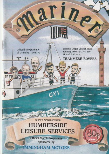 Grimsby Town v Tranmere Rovers 23-Feb-1991