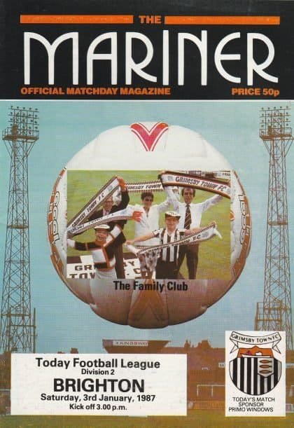 Grimsby Town v Brighton & Hove Albion   03-Jan-1987