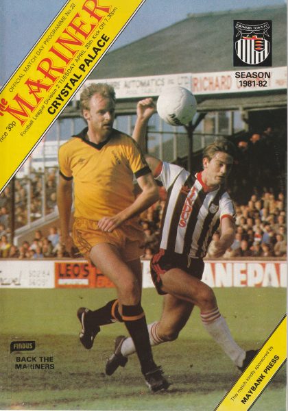 Grimsby Town v Crystal Palace 20-Apr-1982