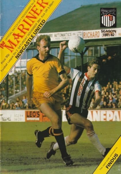 Grimsby Town v Newcastle United 28-Nov-1981