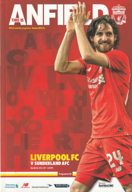 Liverpool v Sunderland 06-Feb-2016