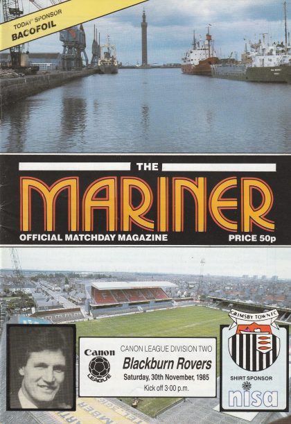 Grimsby Town v Blackburn Rovers 30-Nov-1985