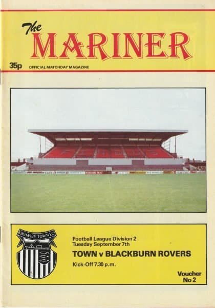 Grimsby Town v Blackburn Rovers 07-Sep-1982
