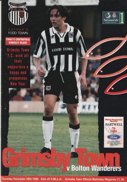 Grimsby Town v Bolton Wanderers 26-Dec-1996