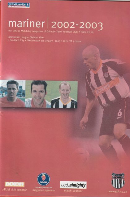 Grimsby Town v Bradford City 01-Jan-2003