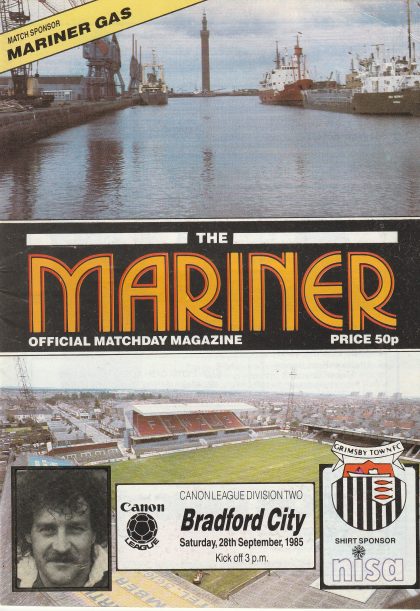 Grimsby Town v Bradford City 28-Sep-1985