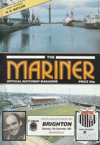 Grimsby Town v Brighton & Hove Albion 14-Dec-1985