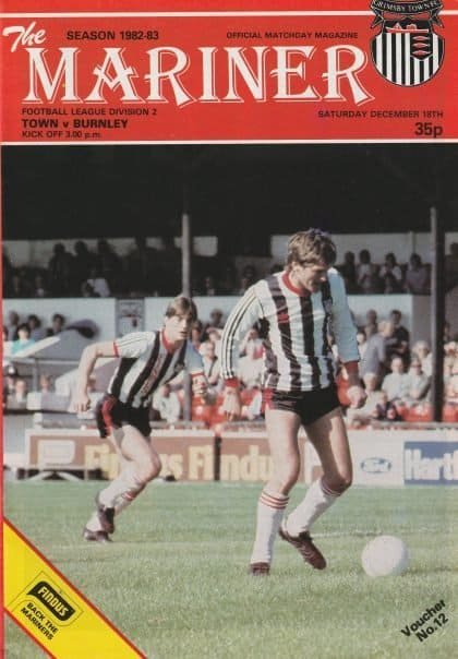 Grimsby Town v Burnley 18-Dec-1982