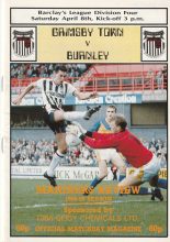 Grimsby Town v Burnley  08-Apr-1989