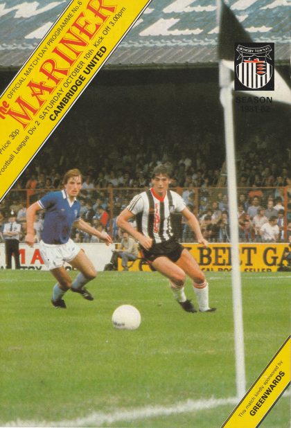 Grimsby Town v Cambridge United 10-Oct-1981