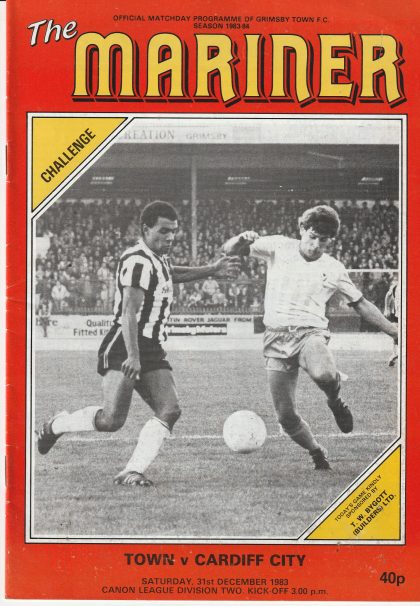 Grimsby Town v Cardiff City  31-Dec-1983