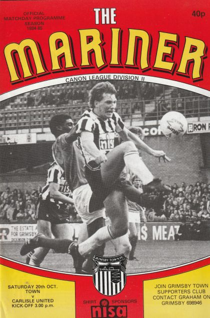 Grimsby Town v Carlisle United 20-Oct-1984