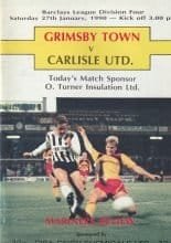 Grimsby Town v Carlisle United  27-Jan-1990