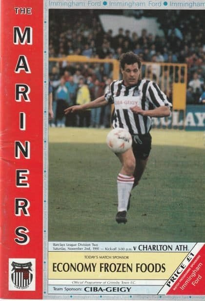 Grimsby Town v Charlton Athletic 02-Nov-1991