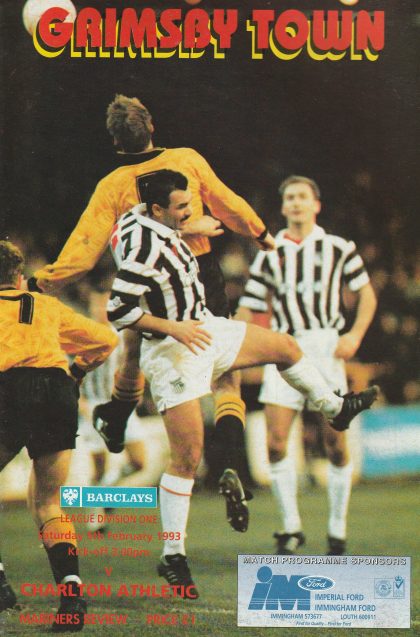 Grimsby Town v Charlton Athletic 06-Feb-1993
