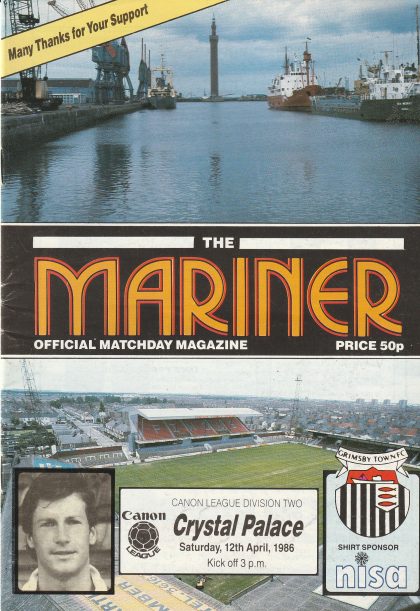 Grimsby Town v Crystal Palace 12-Apr-1986